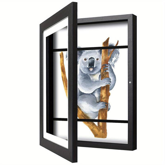 Kids Art Frame Front Opening Display School Work Home Office