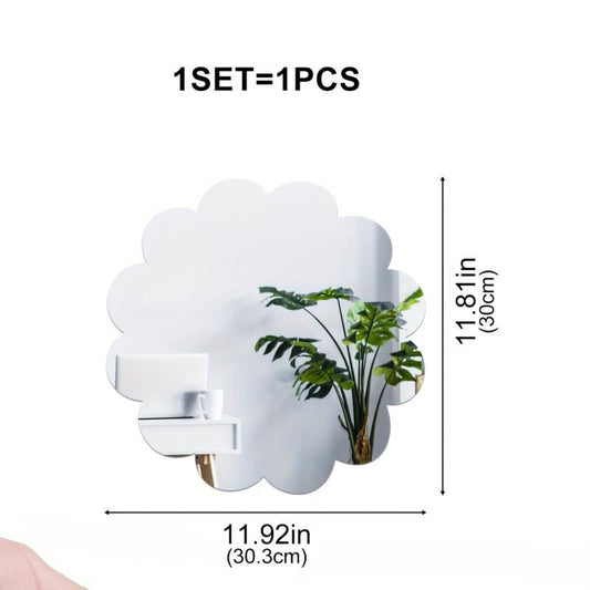 Irregular Mirror Wall Sticker Adhesive Decorative Mirror for Home Decor