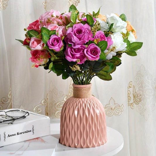 Nordic Style Plastic Vase Modern Flower Arrangement Home Wedding Decor