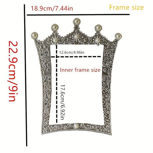 Gorgeous Faux Pearl Photo Frame for Home Decor with Inner Paper