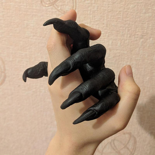 Gothic Witch's Hand Statue Resin Ornament for Home Decor