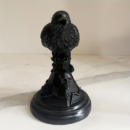 Vintage Crow Candlestick Halloween Resin Antique Crafts Decoration