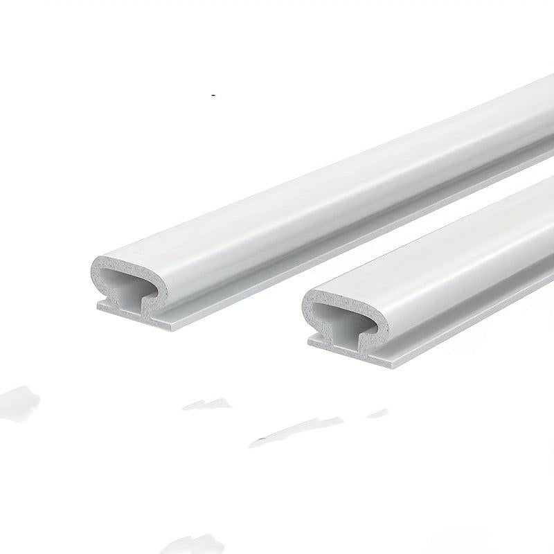 1pc Silicone Rubber Sealing Strip Door Window Weather Stripping Self-adhesive