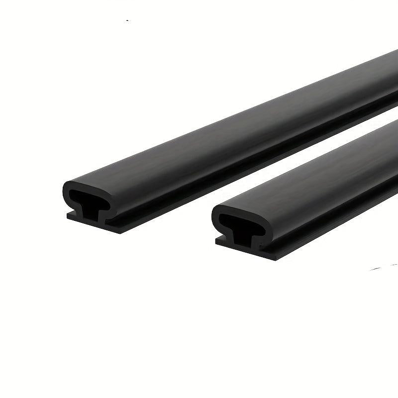 1pc Silicone Rubber Sealing Strip Door Window Weather Stripping Self-adhesive