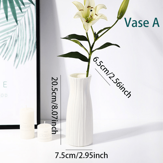 Nordic Plastic Vase Modern Style Flower Arrangement Wedding Decor