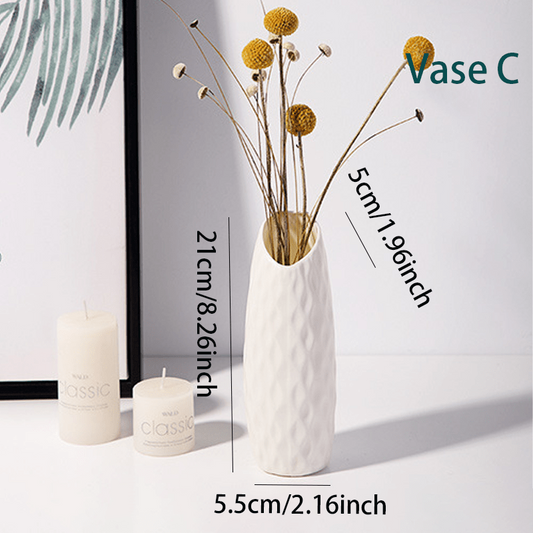 Nordic Plastic Vase Modern Style Flower Arrangement Wedding Decor