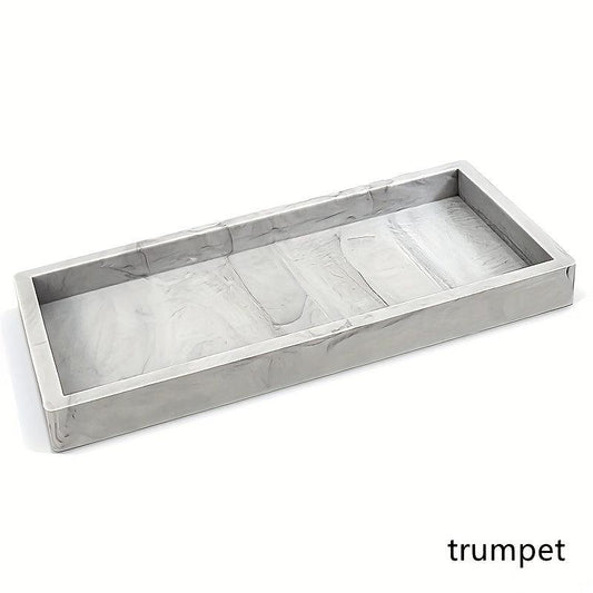 Silicone Storage Tray Rectangular Vanity Tray Sink Sponge Soap Dispenser Storage