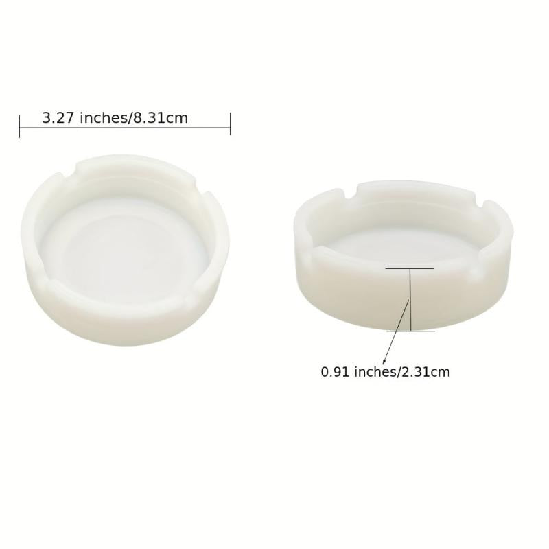 Luminous Silicone Ashtray Resists Temperatures Soft Portable Round Ashtray