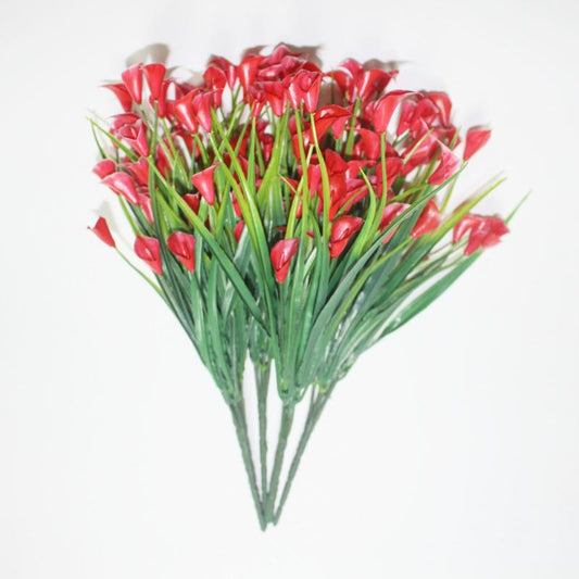 12pcs Artificial Calla Lily Bouquet Home Outdoor Wedding Party Decor