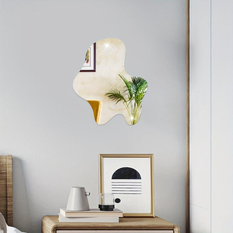Irregular Mirror Wall Sticker Self-Adhesive Acrylic Mirror Deco