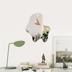 Irregular Mirror Wall Sticker Self-Adhesive Acrylic Mirror Deco