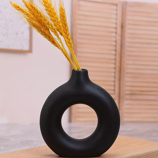 Modern Minimalism Oval Vase for Home Decor