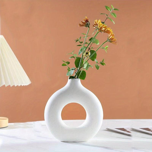 Modern Minimalism Oval Vase for Home Decor