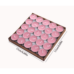 50pcs Heart Shaped Scented Candles for Wedding Anniversary Gift