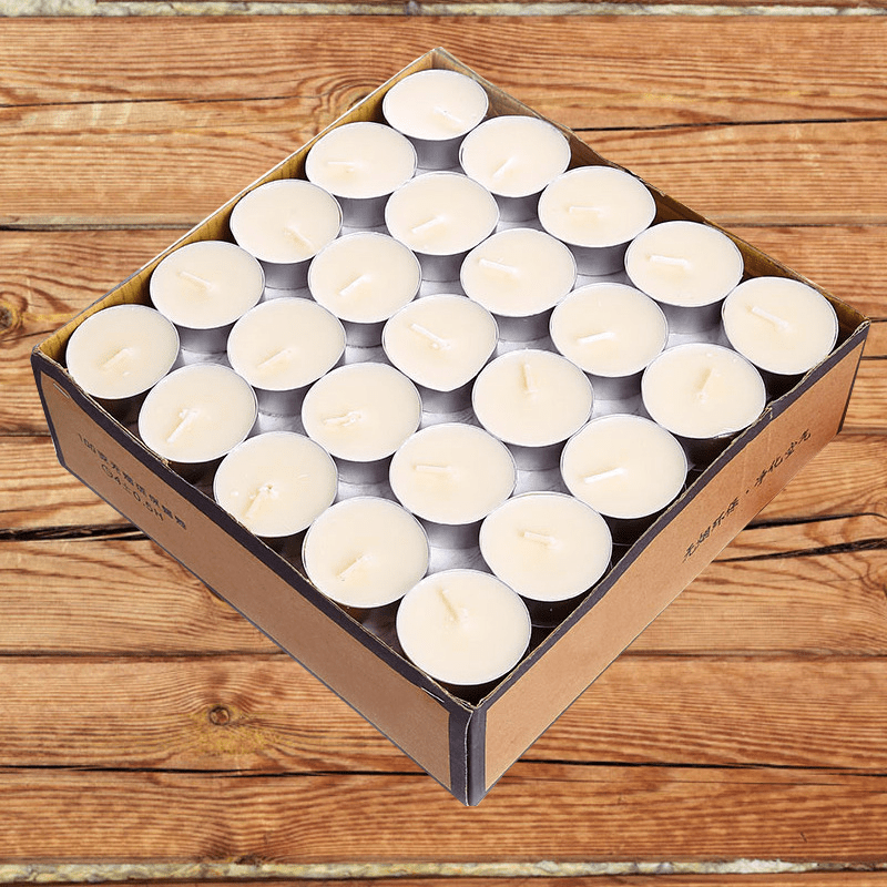 50pcs Heart Shaped Scented Candles for Wedding Anniversary Gift