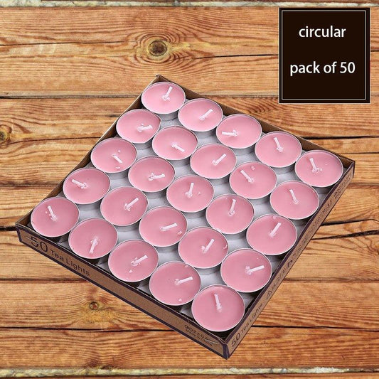 50pcs Heart Shaped Scented Candles for Wedding Anniversary Gift