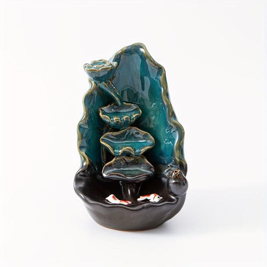 Ceramic Lotus Incense Burner Holder Home Decoration
