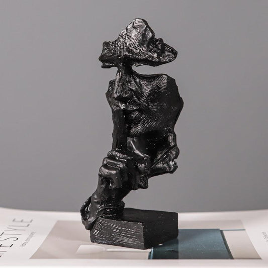 Vintage Thinker Face Resin Ornaments Art Figurines Living Room