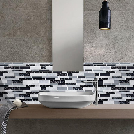 12pcs Kitchen Tile Sticker Bathroom Wall Home Decor