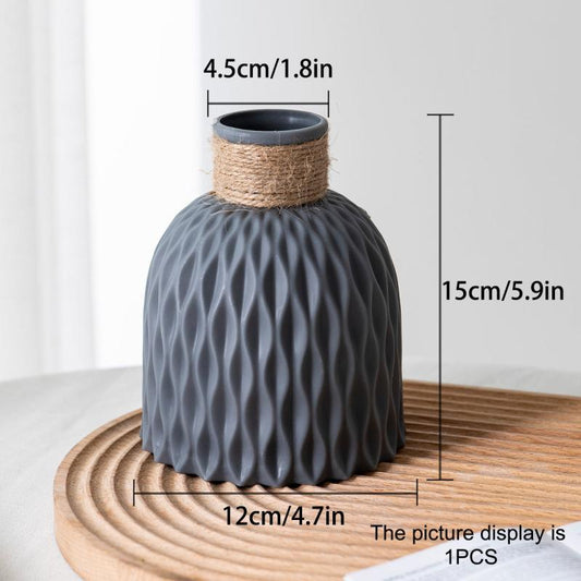 Plastic Flower Vase for Home Decor