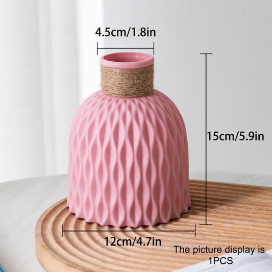 Plastic Flower Vase for Home Decor