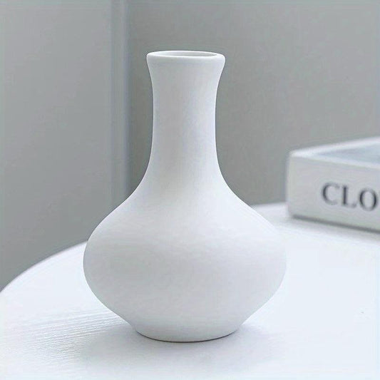 Modern Rustic Farmhouse Ceramic Vase for Pampas Grass and Dried Flowers