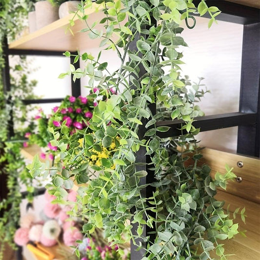 2pcs Artificial Eucalyptus Garland for Home Decor