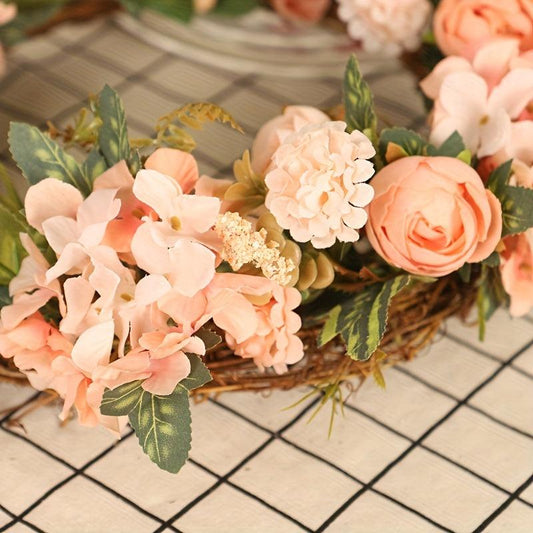 Artificial Flower Wreath for Garden Farmhouse Door & Outdoor Decor