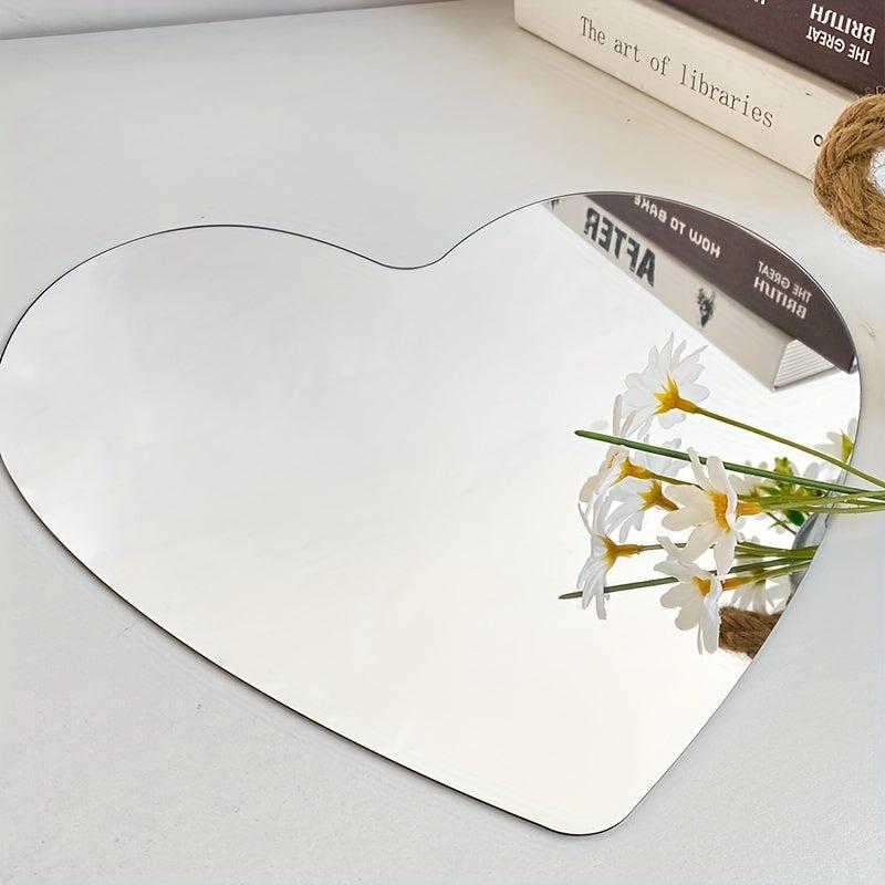 Modern Love Shape Plastic Wall Decorative Mirror Wall Stickers