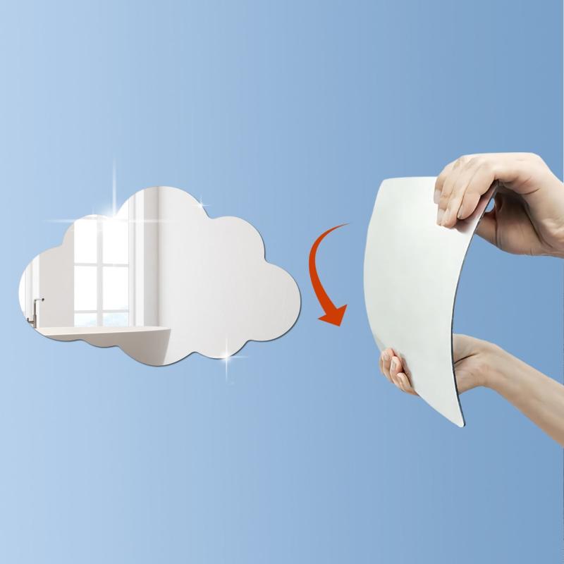 Cloud Mirror Wall Sticker Home Decor Room Decor