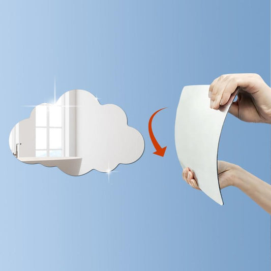 Cloud Mirror Wall Sticker Home Decor Room Decor