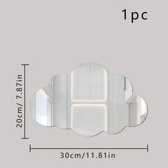 Cloud Mirror Wall Sticker Home Decor Room Decor