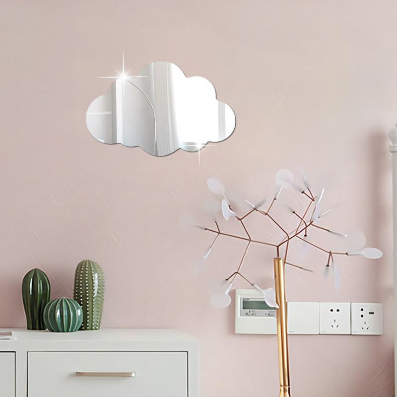 Cloud Mirror Wall Sticker Home Decor Room Decor