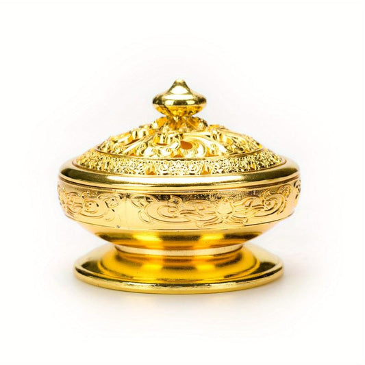 Nepalese Classical Metal Incense Burner Alloy Censer Cone Holder