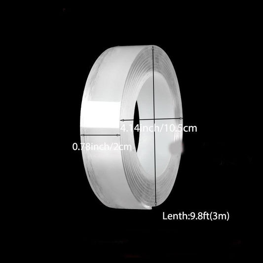 Transparent Nano Tape Washable Reusable Double Sided Adhesive