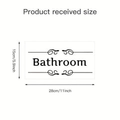 1pc Removable Alphabet Wall Stickers Bathroom Decor