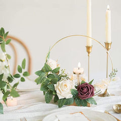 10pcs 30 48 Cm Metal Floral Hoop Centerpieces For Table Metal Wreath Ring