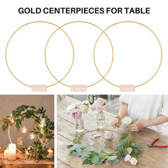 10pcs 30 48 Cm Metal Floral Hoop Centerpieces For Table Metal Wreath Ring