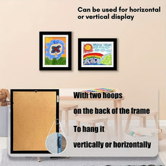 Kids Art Frame Front Opening Changeable Storage Frames A4 Hang