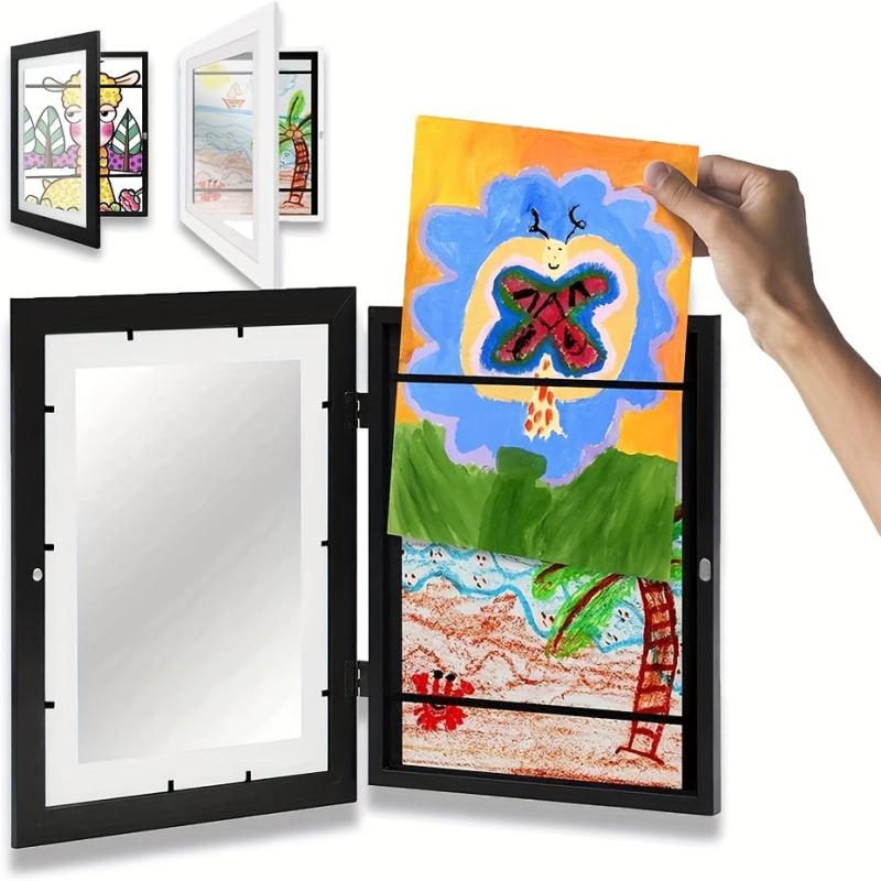 Kids Art Frame Front Opening Changeable Storage Frames A4 Hang