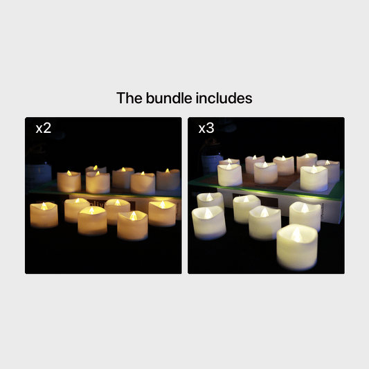 12pcs LED Tea Lights Flameless Candle Wedding Birthday