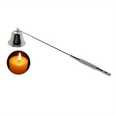Stainless Steel Candle Snuffer & Wick Cap Bell Set for Candle