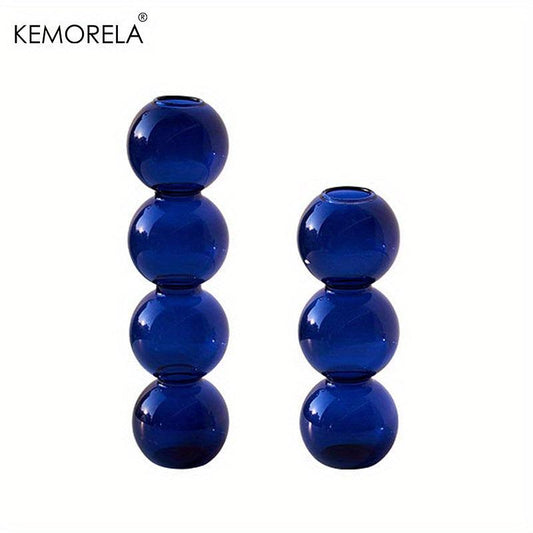 Glass Vase Set Ball Shapes Living Room Decor Events Decorations