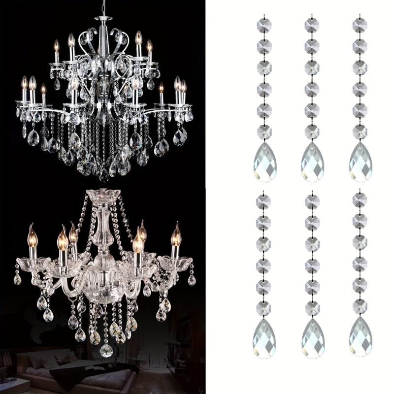 5pcs Crystal Pendant Christmas Tree Decoration