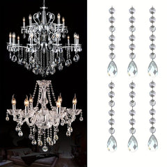 5pcs Crystal Pendant Christmas Tree Decoration