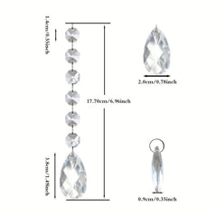 5pcs Crystal Pendant Christmas Tree Decoration