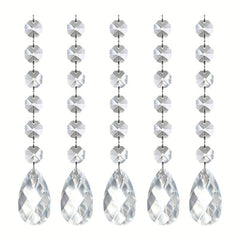 5pcs Crystal Pendant Christmas Tree Decoration