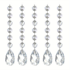 5pcs Crystal Pendant Christmas Tree Decoration