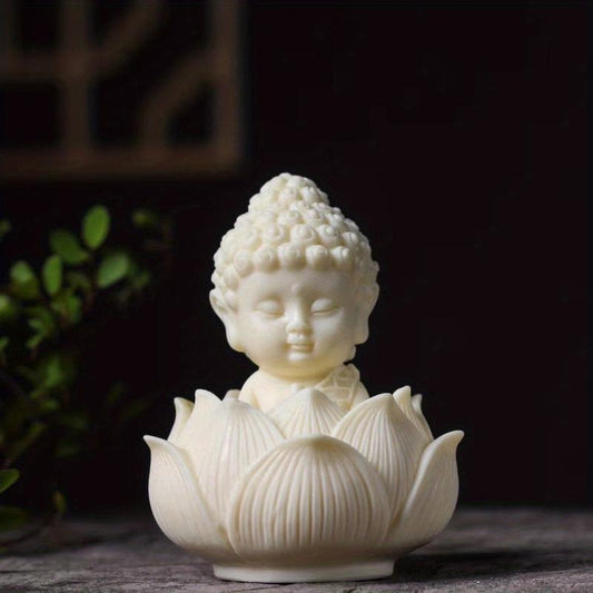 Buddha Lotus Statue Decorative Ornaments for Home, Office, Car