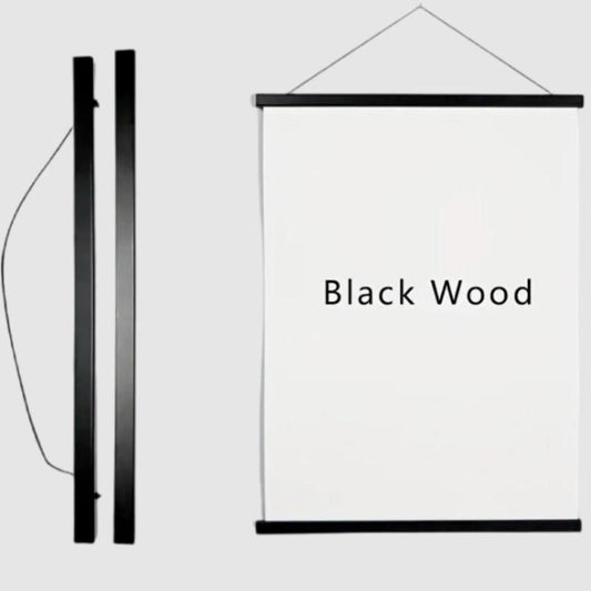 Teak Magnetic Poster Hanger Frame, 1pc